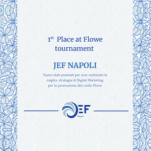1st Place at Flowe Tournament